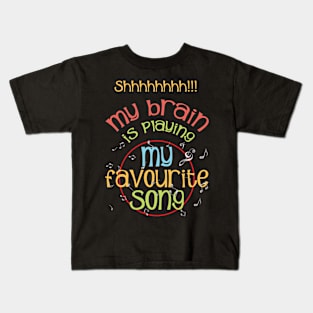 Funny Music Saying Quote - Music Lover - Colorful Cheerful Typography Kids T-Shirt